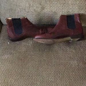 Italian brown leather ankle boots